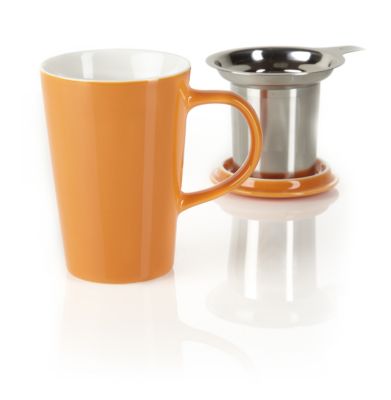 Orange Angle Infuser Mug
